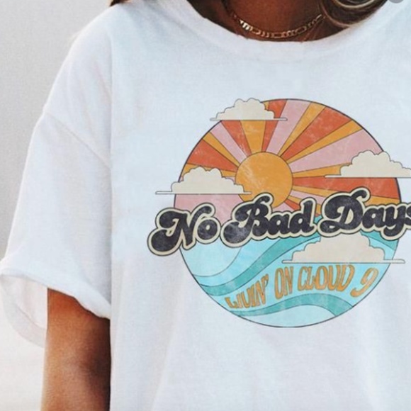 Brandy Melville Tops - no bad days - livin on cloud 9